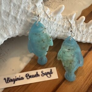 Beach Sand Fish Earings